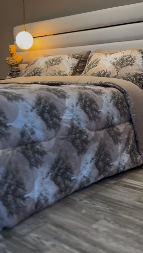 Couette 2 Places Forêt Sereine – Brun & Ivoire