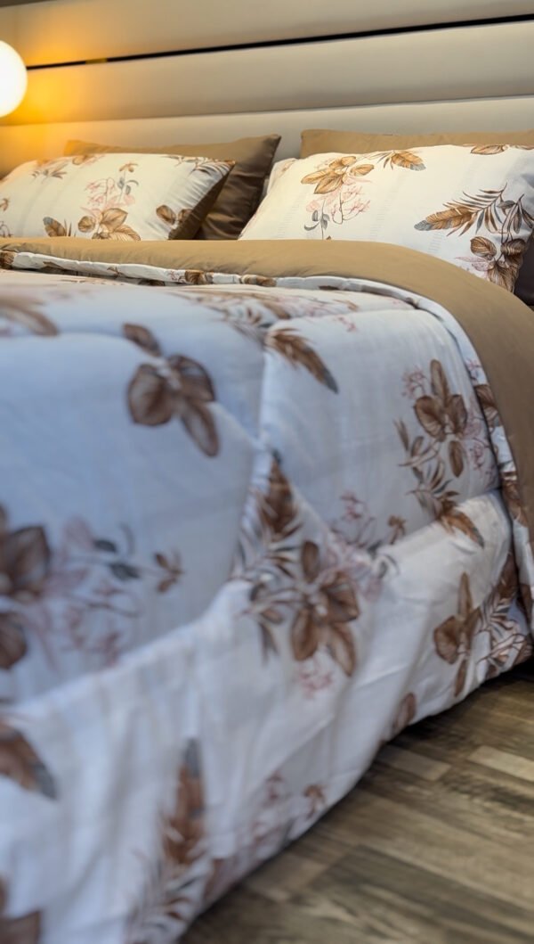 Couette 2 Places Jardin d’Automne – Beige & Brun