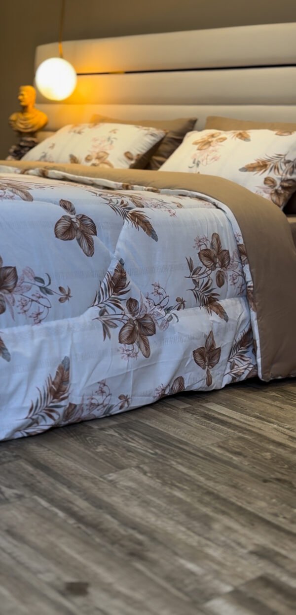 Couette 2 Places Jardin d’Automne – Beige & Brun