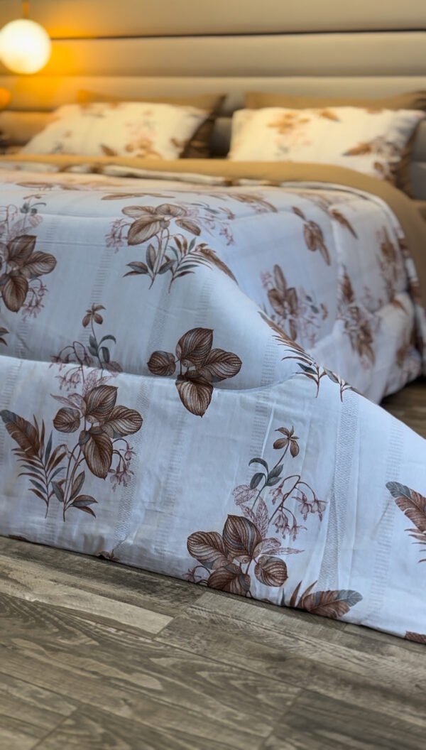 Couette 2 Places Jardin d’Automne – Beige & Brun