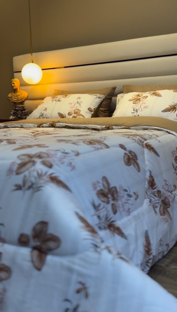 Couette 2 Places Jardin d’Automne – Beige & Brun