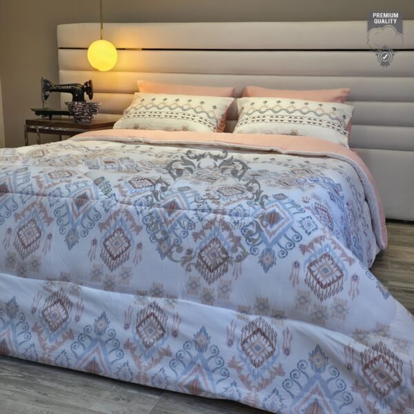 Couette 2 Places Douceur Saumon – Éclat Pastel