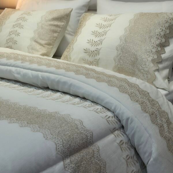 Couvre-lit Kamraya Haut Gamme – Beige Prestige