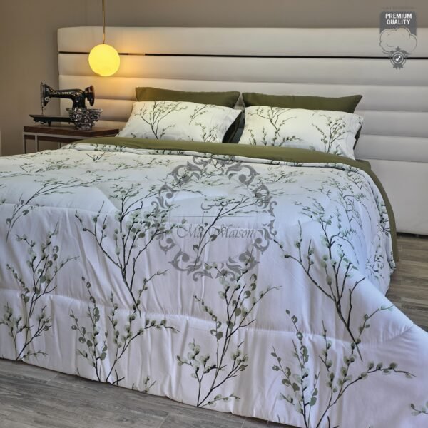 Couette 2 Places Feuillage Émeraude – Édition Limitée