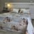 Parure de Lit 6 Pièces – Fleurs Élégantes Beige & Crème
