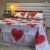 Parure de Lit 6 Pièces – Romance Étoilée Cœurs Rouges