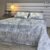 Parure de Lit 6 Pièces – Élégance Florale Gris Perle