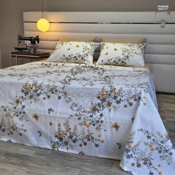 Parure de Lit Floraison d’Automne – Élégance Botanique