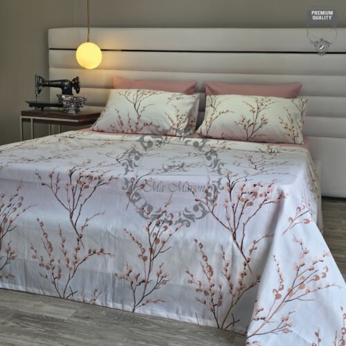 4 Parure de Lit 6 Pièces – Fleurs de Cerisier Élégantes