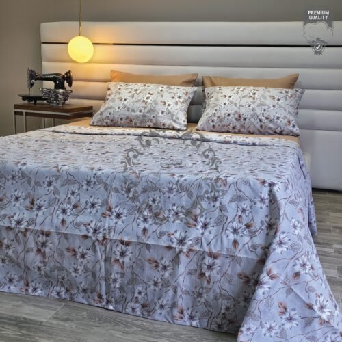 Parure de Lit Jardin Serein – Nuances Terre et Lumière