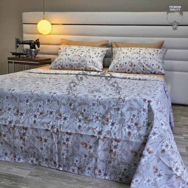 Parure de Lit Jardin Serein – Nuances Terre et Lumière