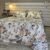 Parure de Lit Élégance Florale – Beige & Feuillage Serein