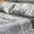 Parure de Lit 6 Pièces – Élégance Florale Gris Perle