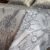 Parure de Lit 6 Pièces – Élégance Florale Gris Perle