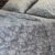 Parure de Lit 6 Pièces – Gris Floral Élégance Moderne