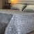 Parure de Lit 6 Pièces – Gris Floral Élégance Moderne