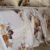Parure de Lit 6 Pièces – Fleurs Élégantes Beige & Crème
