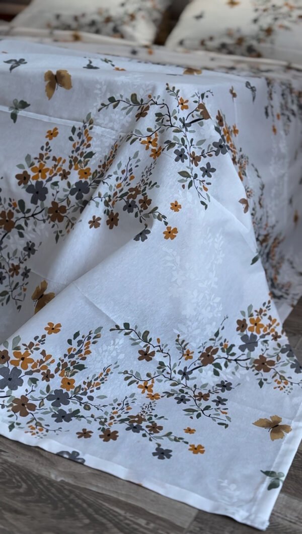 Parure de Lit Floraison d’Automne – Élégance Botanique