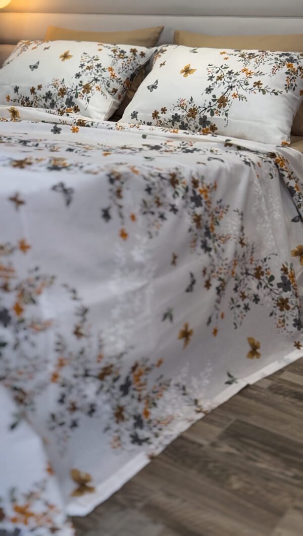 Parure de Lit Floraison d’Automne – Élégance Botanique