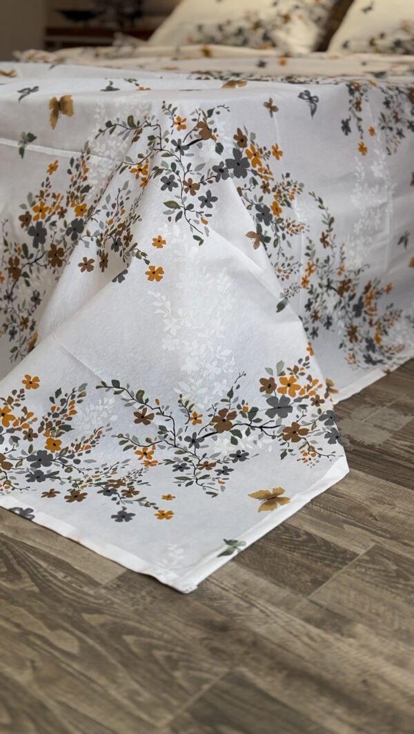Parure de Lit Floraison d’Automne – Élégance Botanique