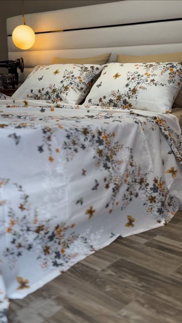 Parure de Lit Floraison d’Automne – Élégance Botanique