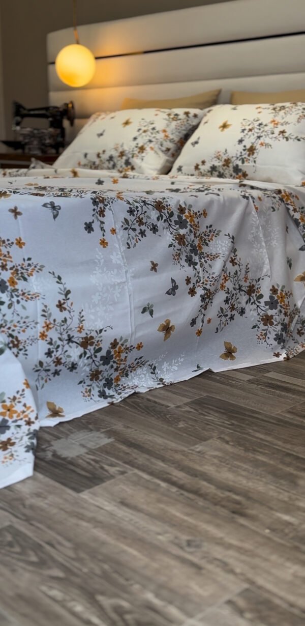 Parure de Lit Floraison d’Automne – Élégance Botanique