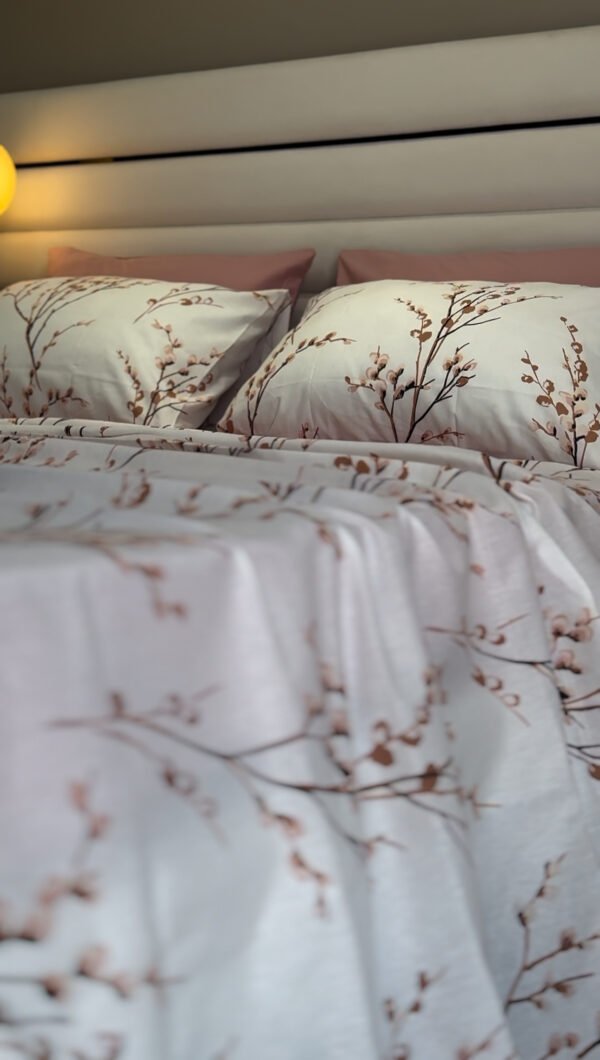 Parure de Lit 6 Pièces – Fleurs de Cerisier Élégantes