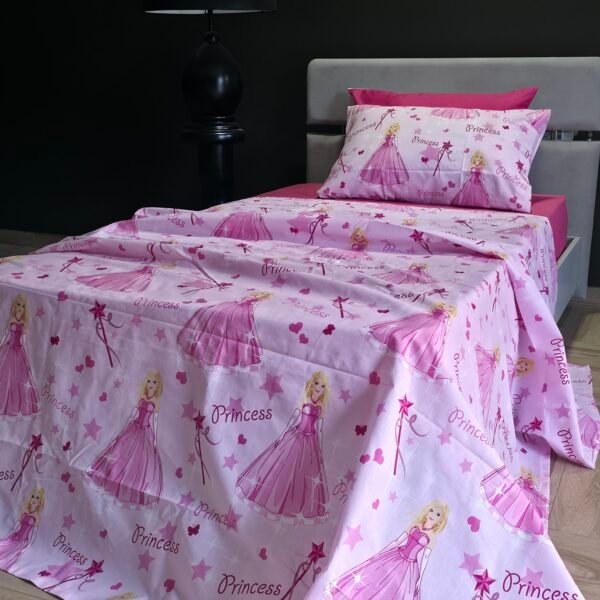 Parure de Lit Princesse – Rose Magique Étincelante