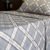 Parure de Lit Élégance Moderne – Gris Clair & Blanc Carreaux