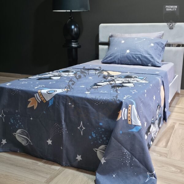 Parure de Lit Cosmos – Fusée & Astronaute