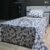 Parure de Lit Géométrie Urbaine – Gris Graphite & Perle