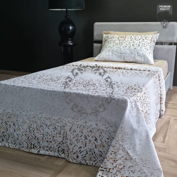 Parure de Lit Éclats d’Argile – Géométrie Moderne Épurée