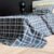Parure de Lit Épure Nocturne – Carreaux Graphite Élégants