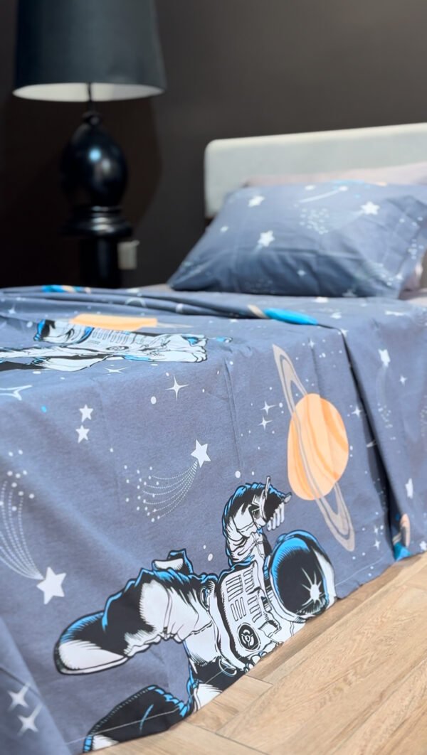 Parure de Lit Cosmos – Fusée & Astronaute