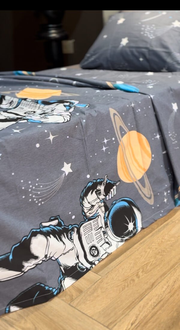 Parure de Lit Cosmos – Fusée & Astronaute