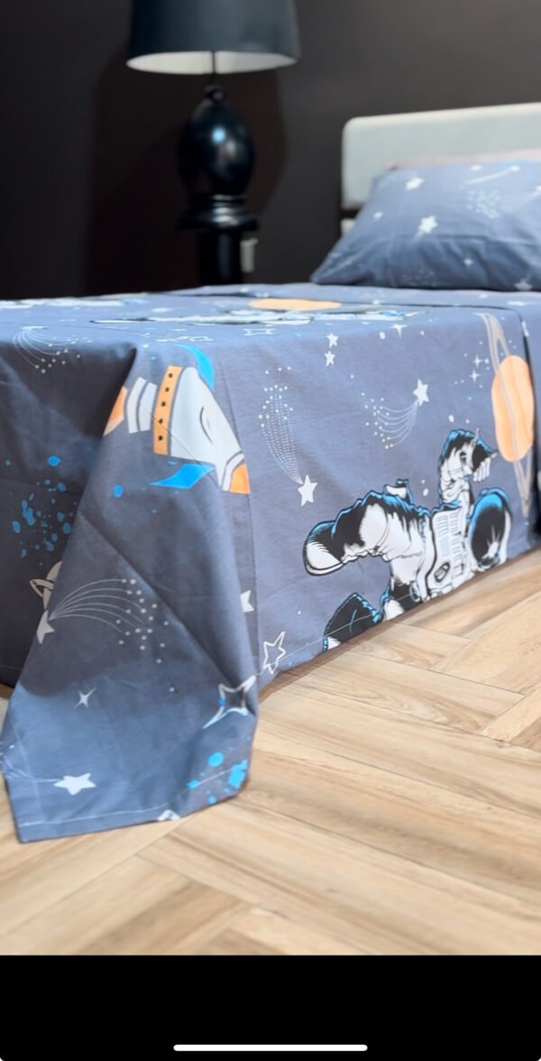Parure de Lit Cosmos – Fusée & Astronaute