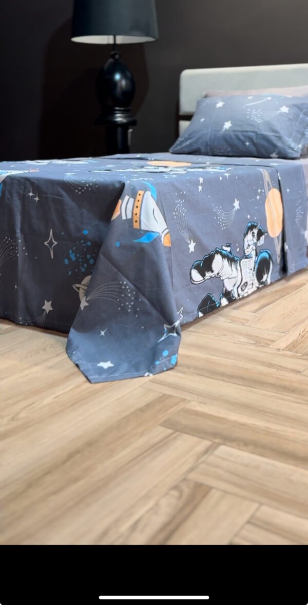 Parure de Lit Cosmos – Fusée & Astronaute