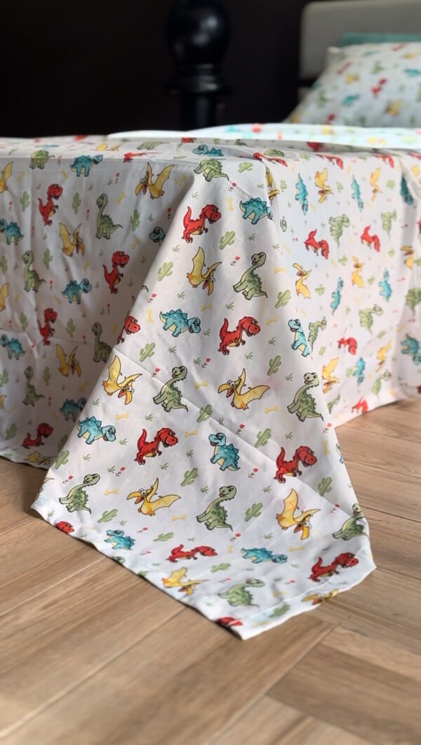 Parure de Lit Dinosaures – Aventure Jurassique Multicolore