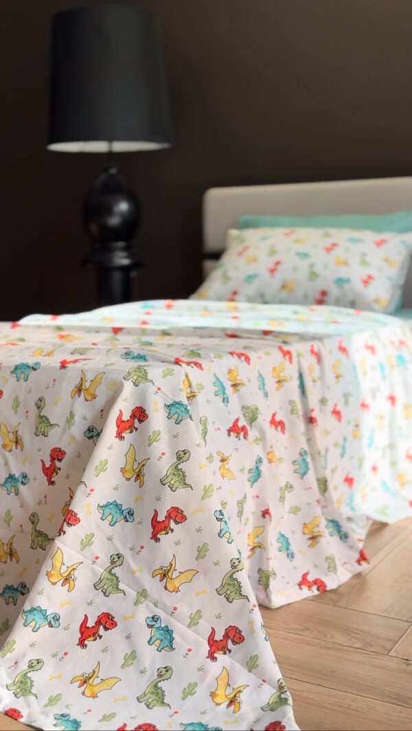 Parure de Lit Dinosaures – Aventure Jurassique Multicolore