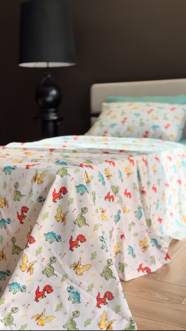 Parure de Lit Dinosaures – Aventure Jurassique Multicolore