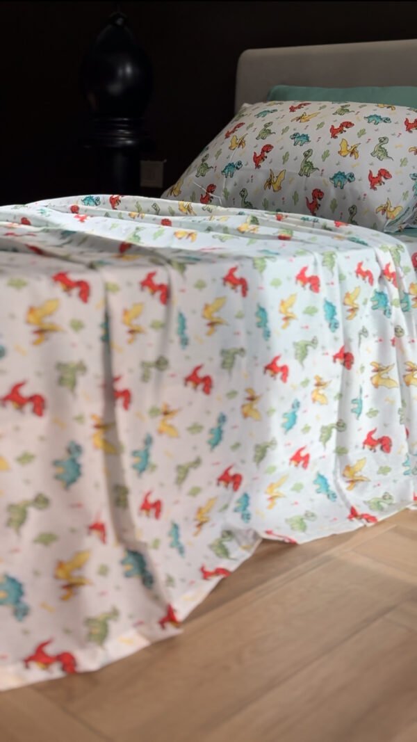 Parure de Lit Dinosaures – Aventure Jurassique Multicolore