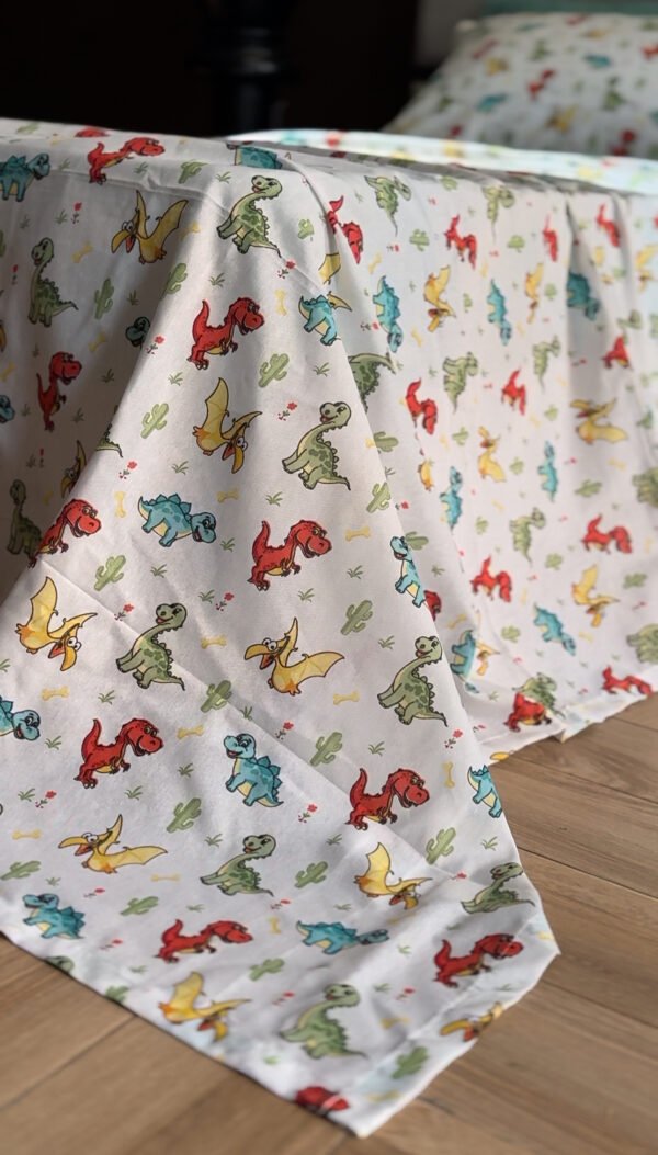 Parure de Lit Dinosaures – Aventure Jurassique Multicolore