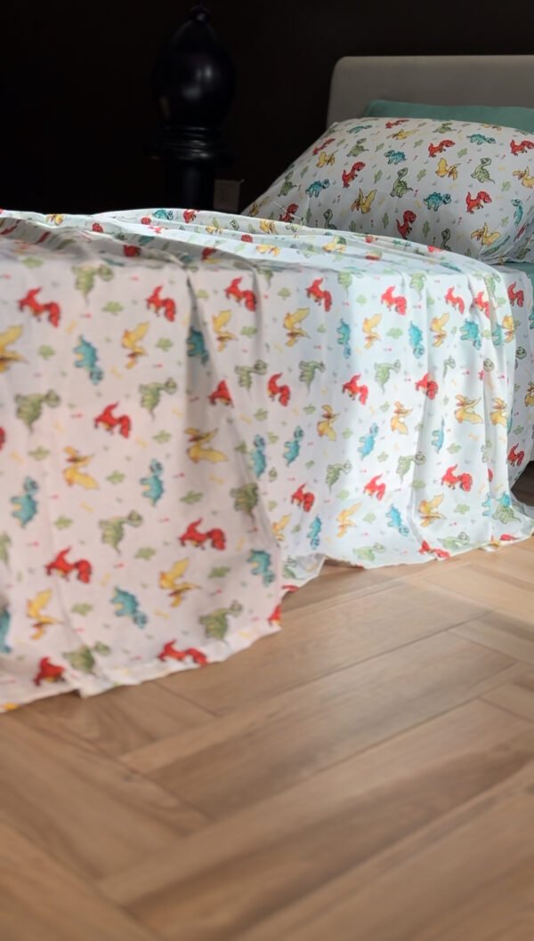 Parure de Lit Dinosaures – Aventure Jurassique Multicolore