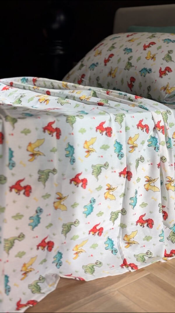 Parure de Lit Dinosaures – Aventure Jurassique Multicolore