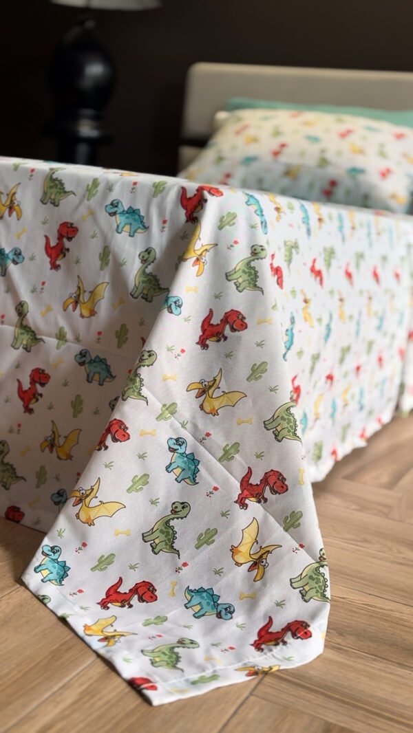 Parure de Lit Dinosaures – Aventure Jurassique Multicolore