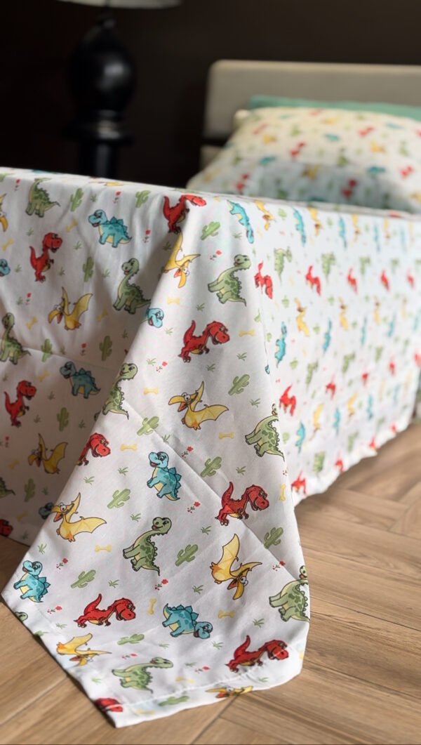 Parure de Lit Dinosaures – Aventure Jurassique Multicolore