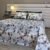 Parure de Lit Feuillage d’Automne – Blanc Gris Brun
