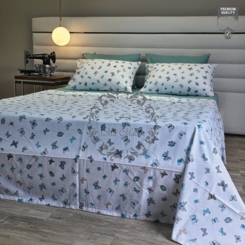 Parure de Lit Papillon Bleu – Douceur Aérienne