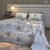 Parure de Lit Jardin de Papillons – Bleu Brume & Fleurs d’Or
