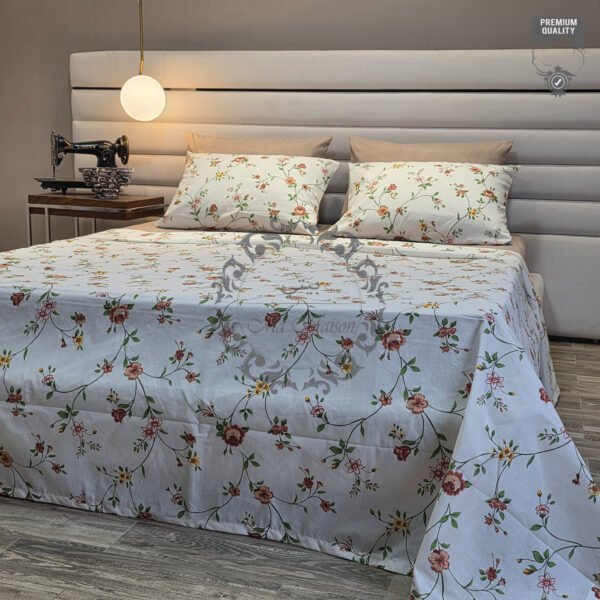 Parure de Lit Jardin d’Été – Fleurs Sauvages Pastel
